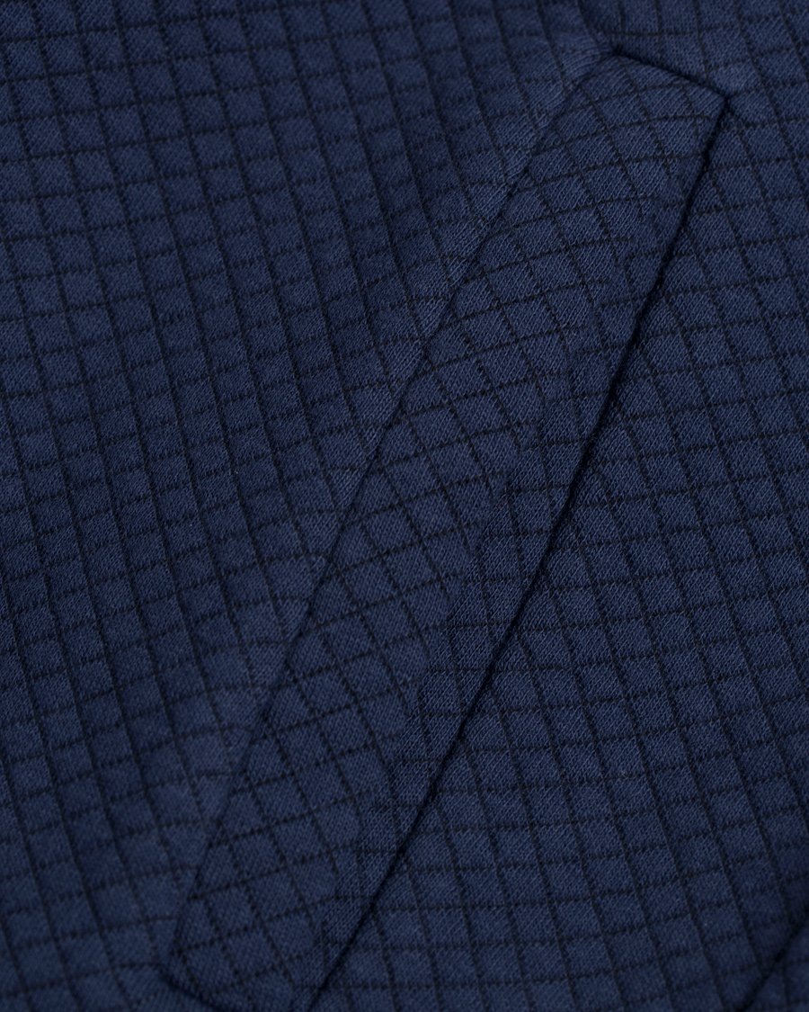 Herr | Tröjor | J.Lindeberg | Randall Micro Quilted Zip Sweater Navy