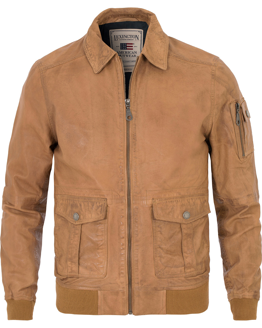 Herr | Jackor | Lexington | Layton Pilot Leather Jacket Cognac