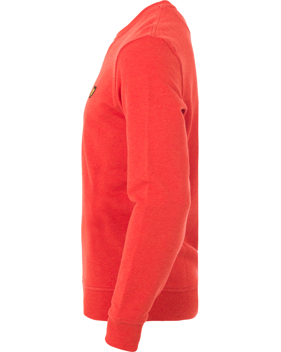 Herr | Tröjor | Lyle & Scott | Crew Neck Sweatshirt Flame Red Marl