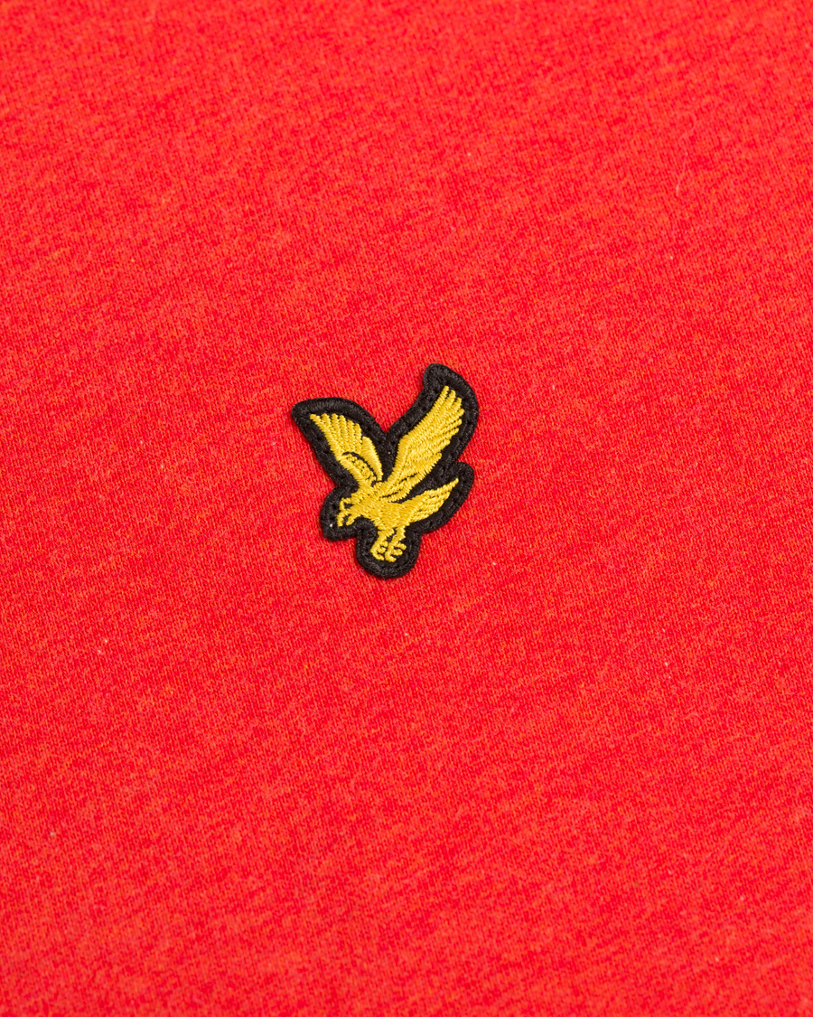 Herr | Tröjor | Lyle & Scott | Crew Neck Sweatshirt Flame Red Marl
