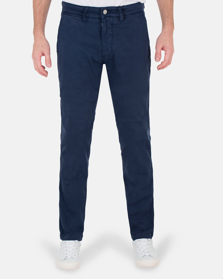Herr | Byxor | NN07 | Marco 1200 Stretch Chinos Light Navy
