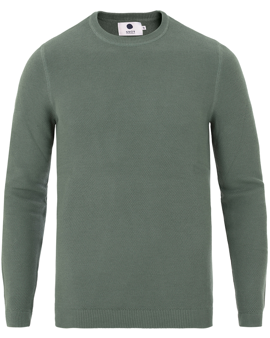 Herr | Tröjor | NN07 | Hubert Knit Green Washed