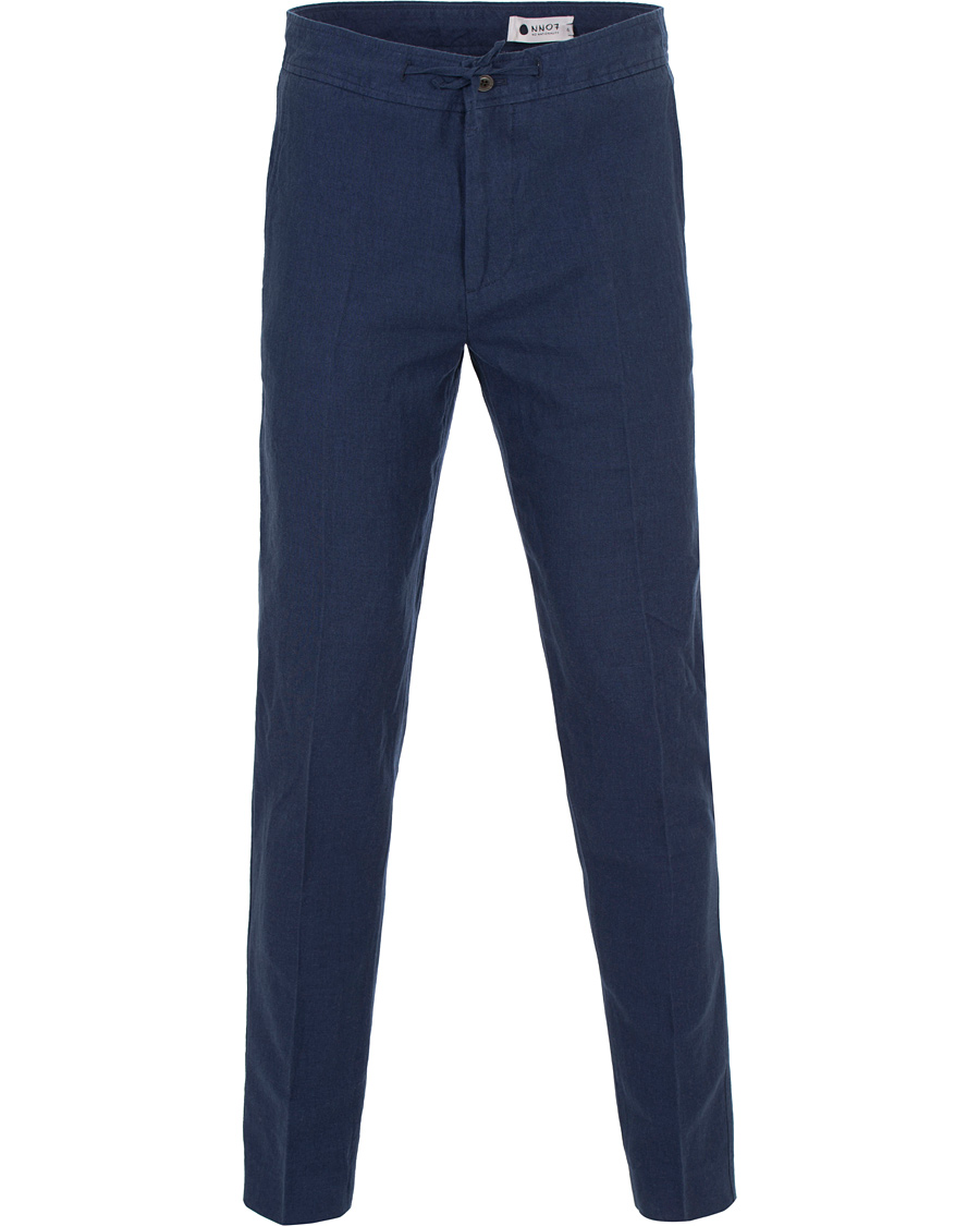 Herr | Byxor | NN07 | Copenhagen Cotton/Linen Trousers Blue