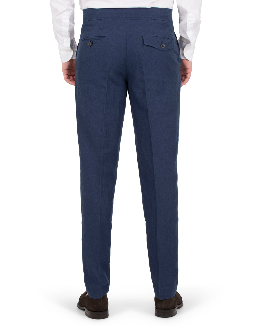 Herr | Byxor | NN07 | Copenhagen Cotton/Linen Trousers Blue