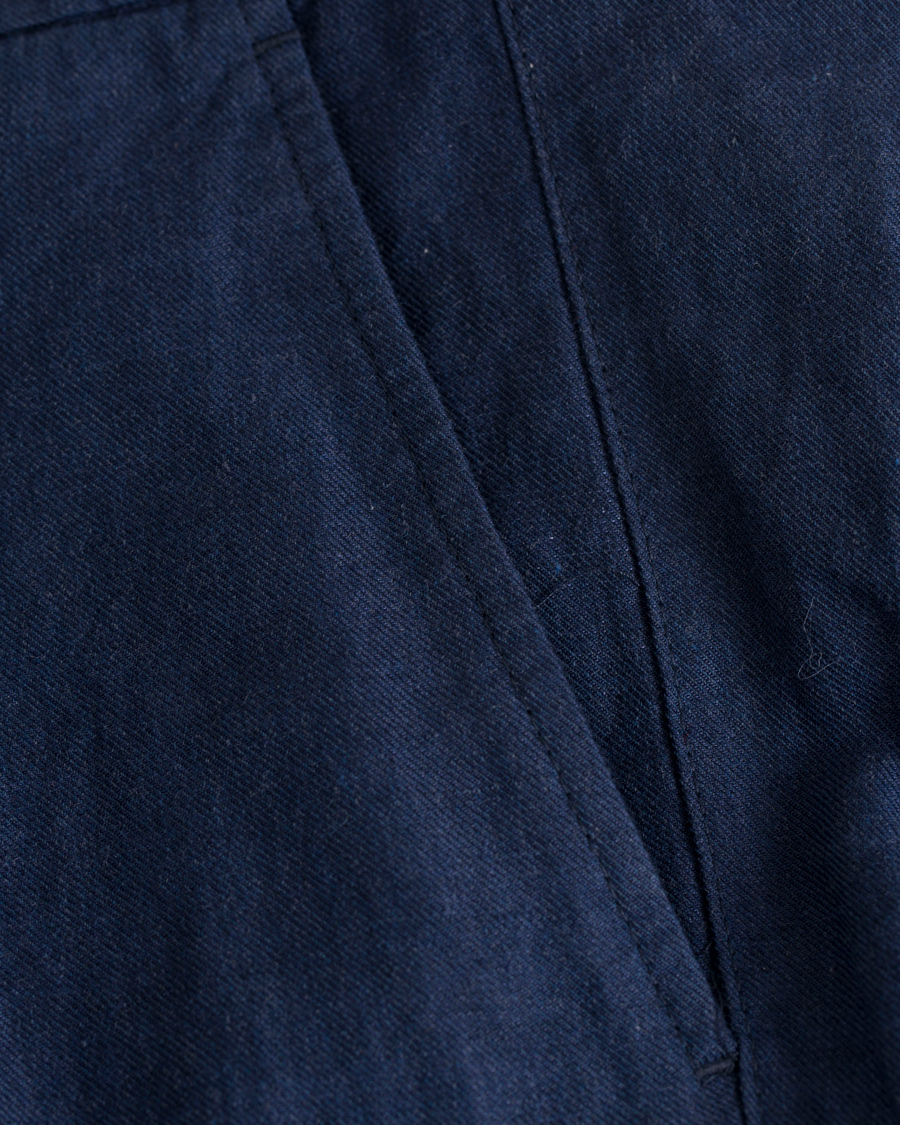 Herr | Byxor | NN07 | Copenhagen Cotton/Linen Trousers Blue