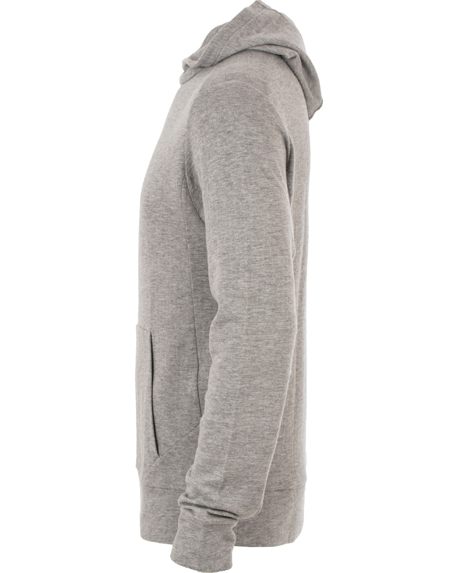 Herr | Tröjor | Ralph Lauren Purple Label | Pima Lounge Hood Sweater Silver Melange