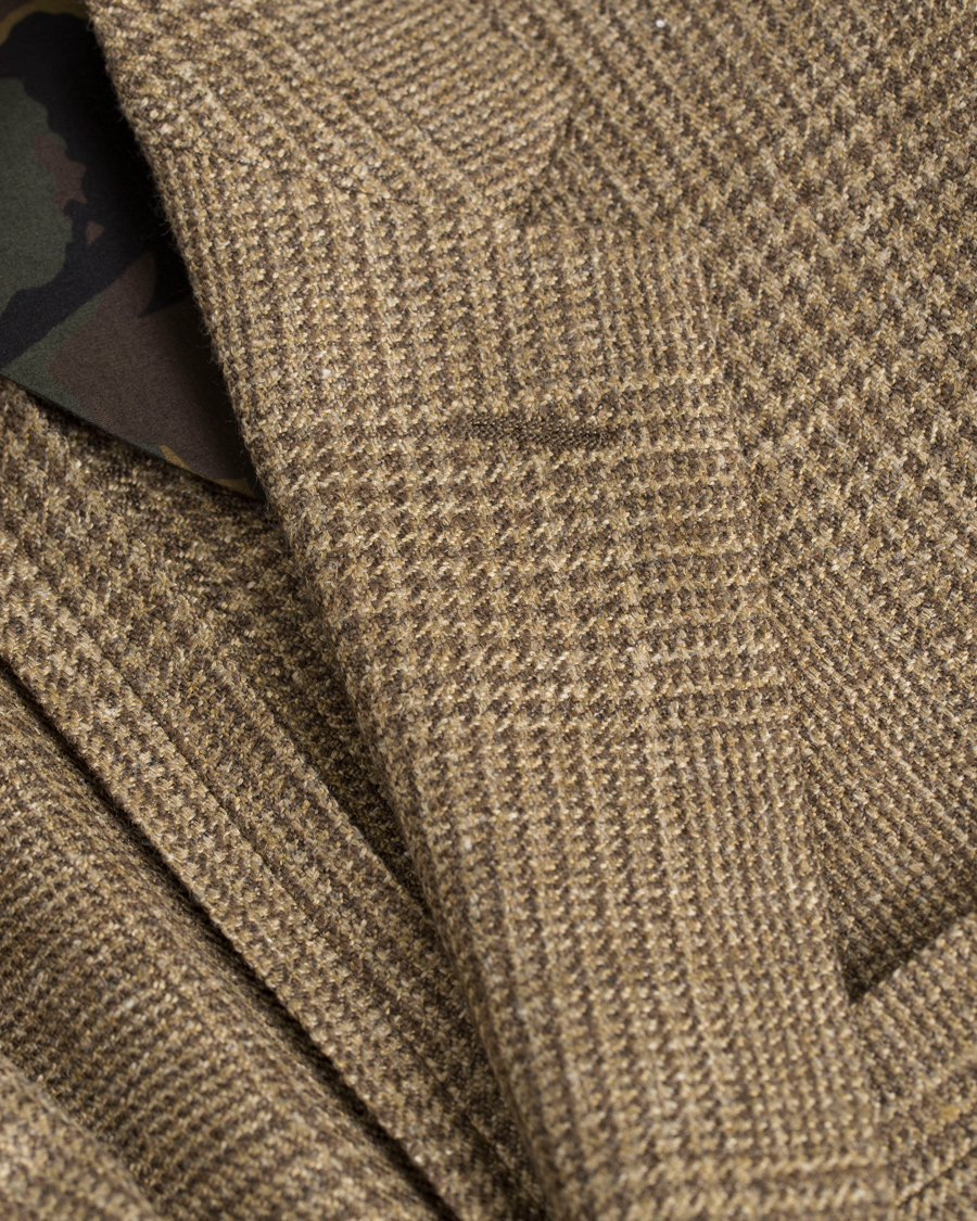 Herr | Kavajer | Polo Ralph Lauren | Polo 1 Glennplaid Silk/Linen Blazer Olive/Brown