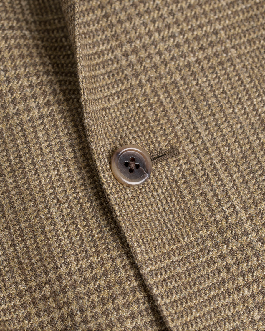 Herr | Kavajer | Polo Ralph Lauren | Polo 1 Glennplaid Silk/Linen Blazer Olive/Brown