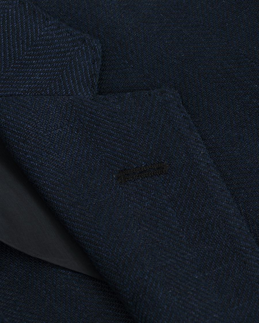 Herr | Kavajer | Polo Ralph Lauren | Morgan Yale Linen Herringbone Blazer Navy