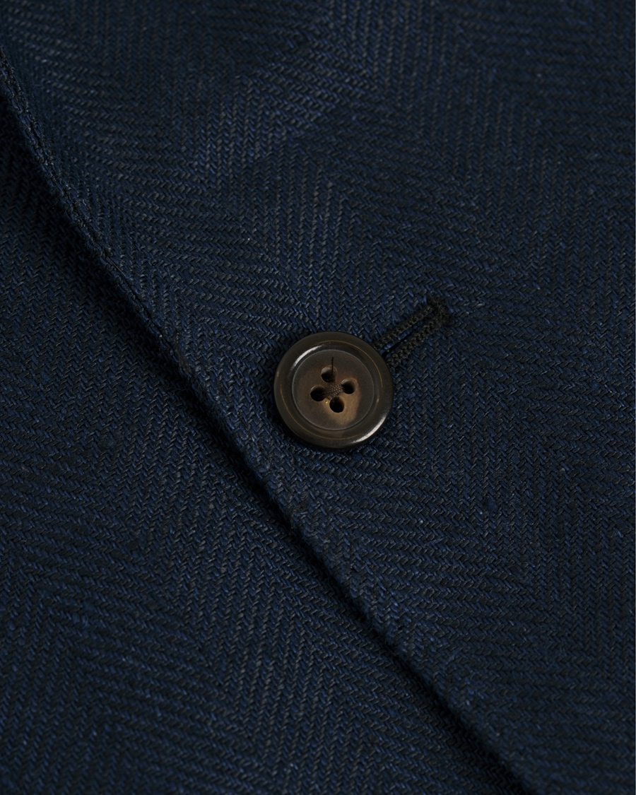 Herr | Kavajer | Polo Ralph Lauren | Morgan Yale Linen Herringbone Blazer Navy
