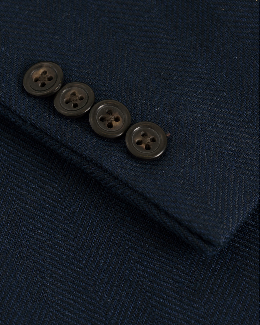 Herr | Kavajer | Polo Ralph Lauren | Morgan Yale Linen Herringbone Blazer Navy