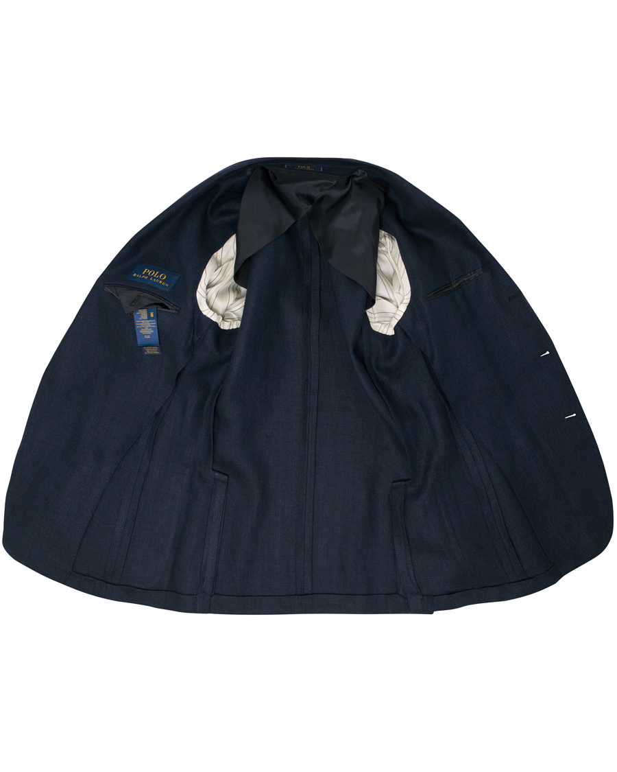 Herr | Kavajer | Polo Ralph Lauren | Morgan Yale Linen Herringbone Blazer Navy