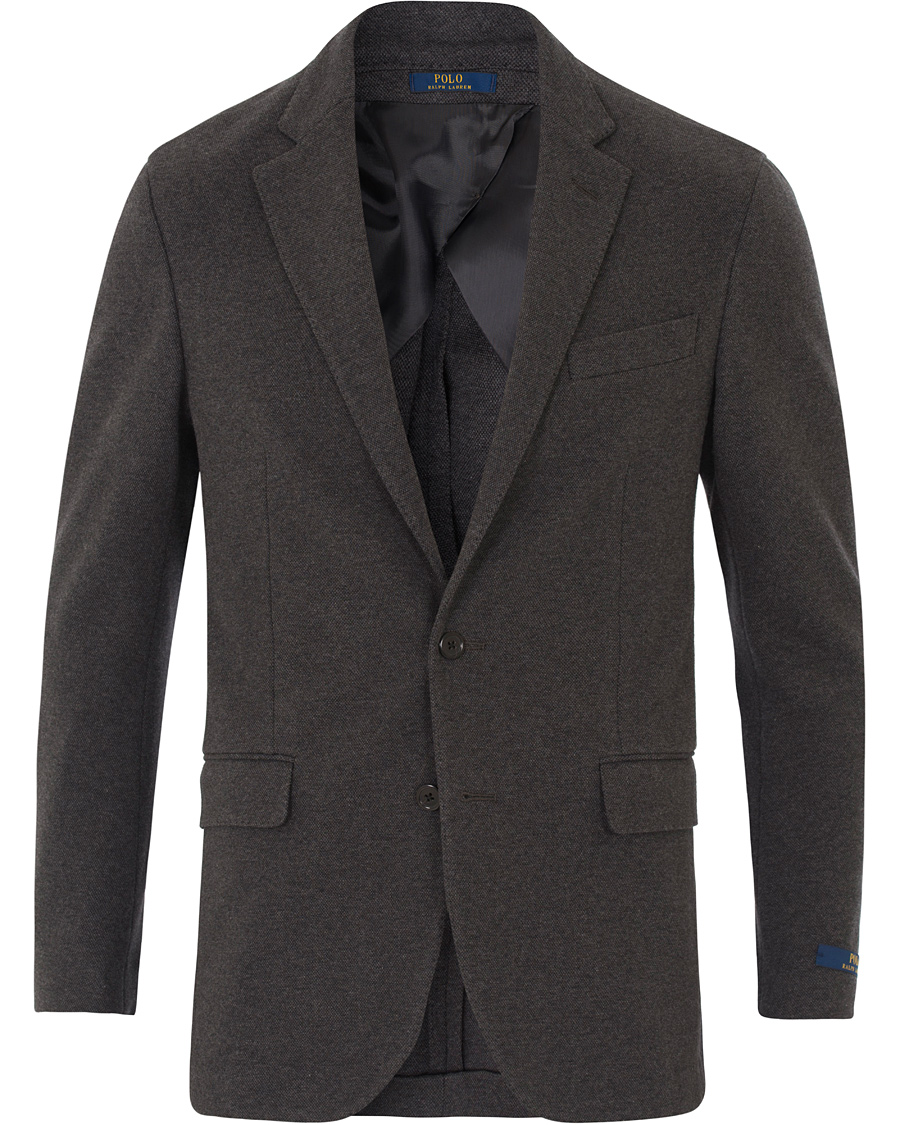 Herr | Kavajer | Polo Ralph Lauren | Morgan Knit Cotton Patch Pocket Sportscoat Charcoal