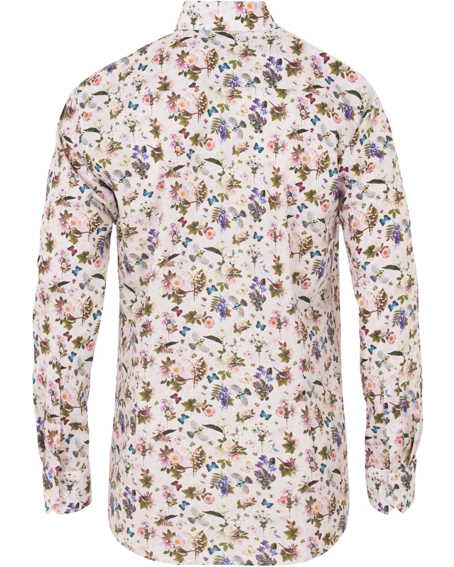 Herr | Skjortor | Eton | Contemporary Signature Printed Flower Shirt White