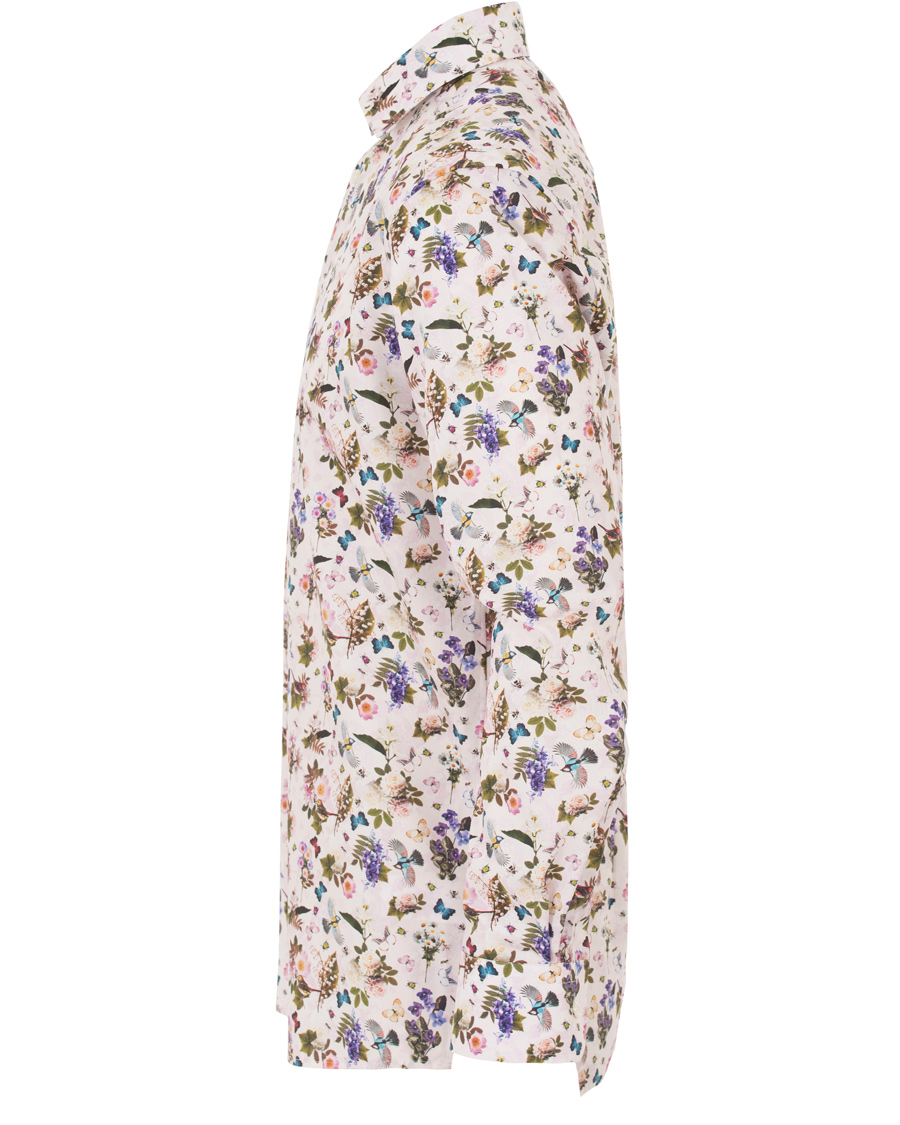 Herr | Skjortor | Eton | Contemporary Signature Printed Flower Shirt White