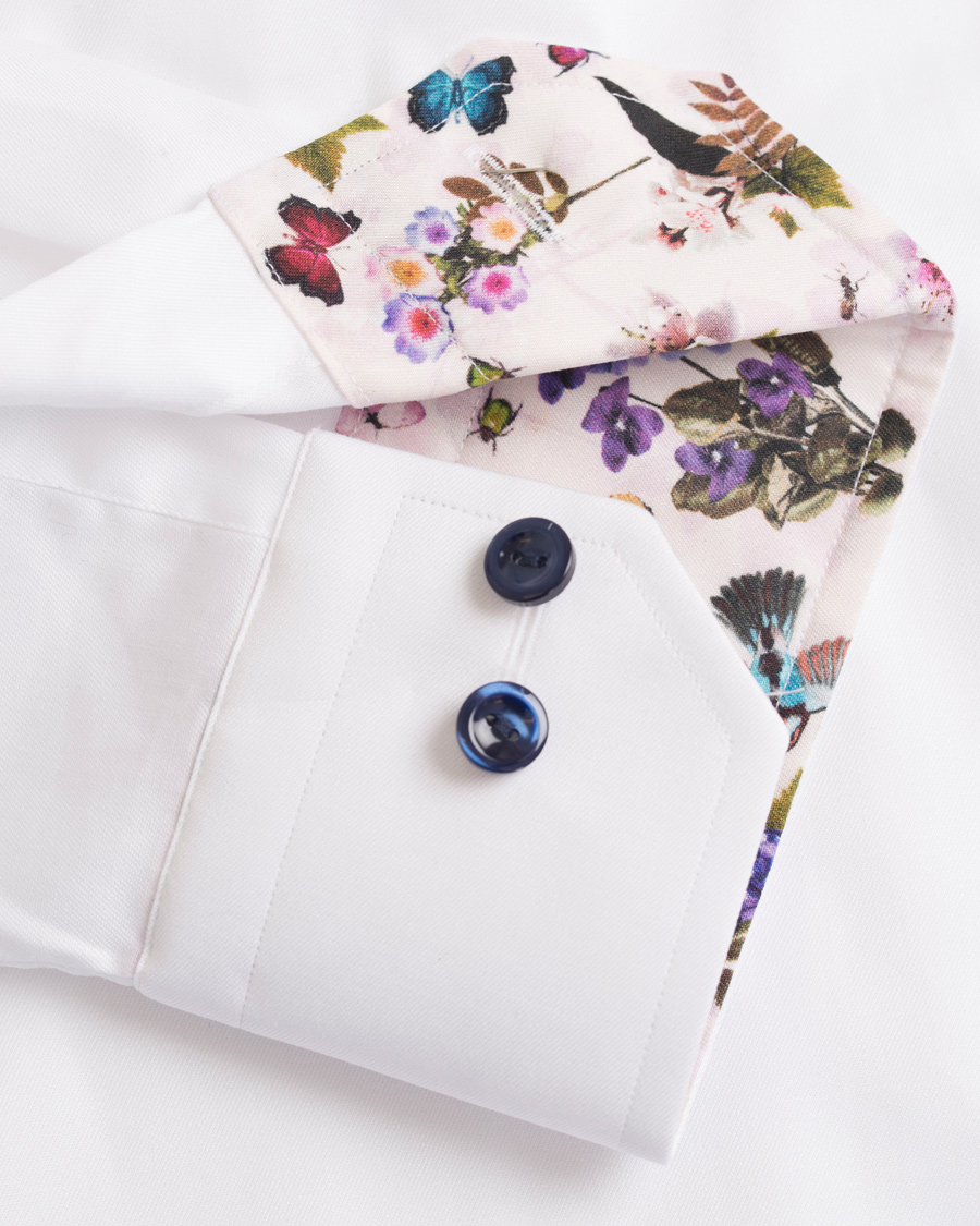 Herr | Skjortor | Eton | Slim Fit Signature Twill Contrast Shirt White
