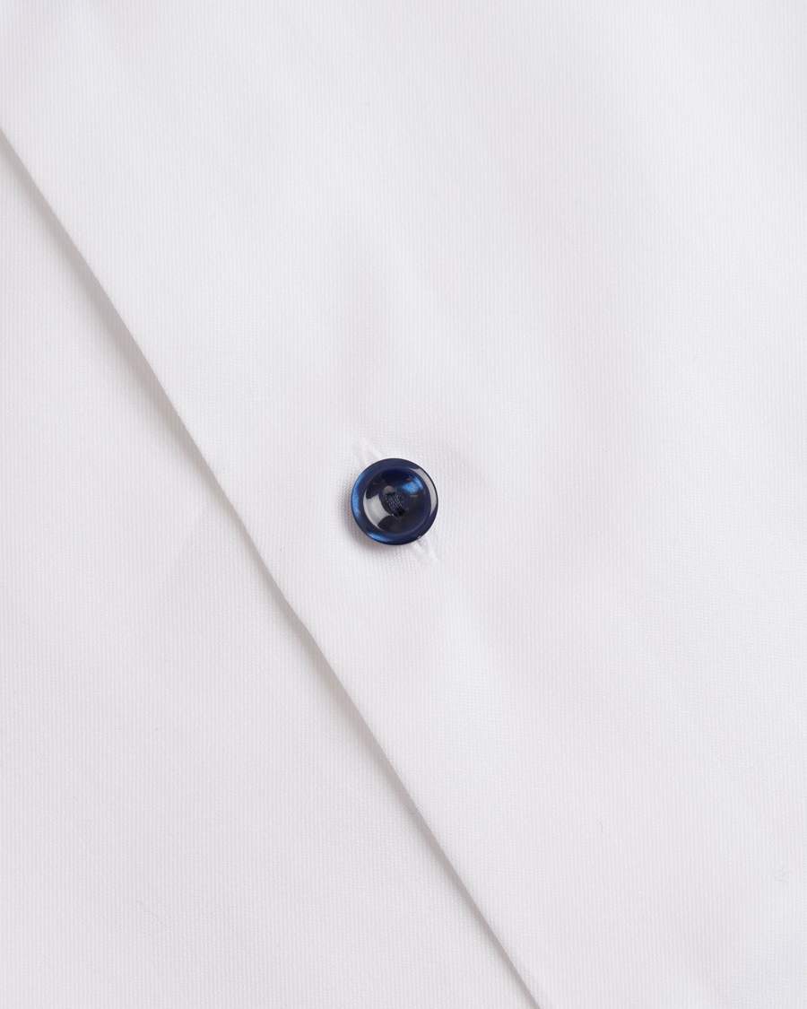 Herr | Skjortor | Eton | Slim Fit Signature Twill Contrast Shirt White