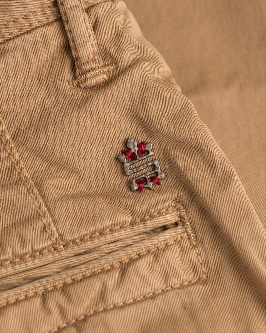 Herr | Byxor | Incotex | Slim Fit Stretch Slacks Khaki