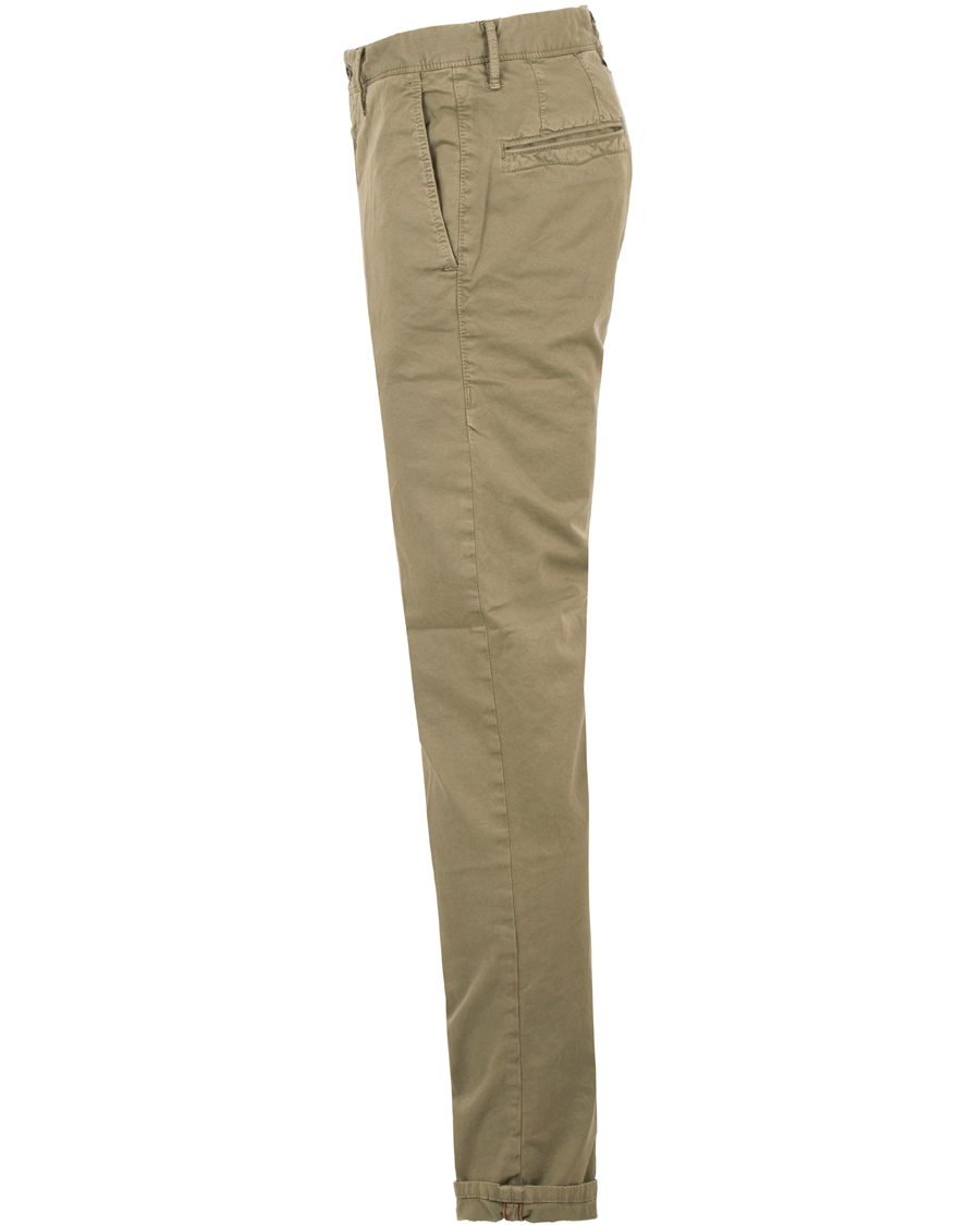 Herr | Byxor | Incotex | Slim Fit Stretch Slacks Light Army