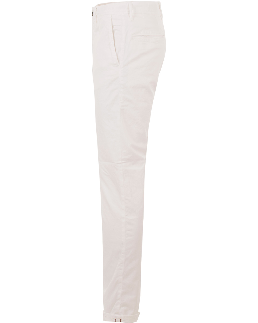 Herr | Byxor | Incotex | Slim Fit Stretch Slacks White