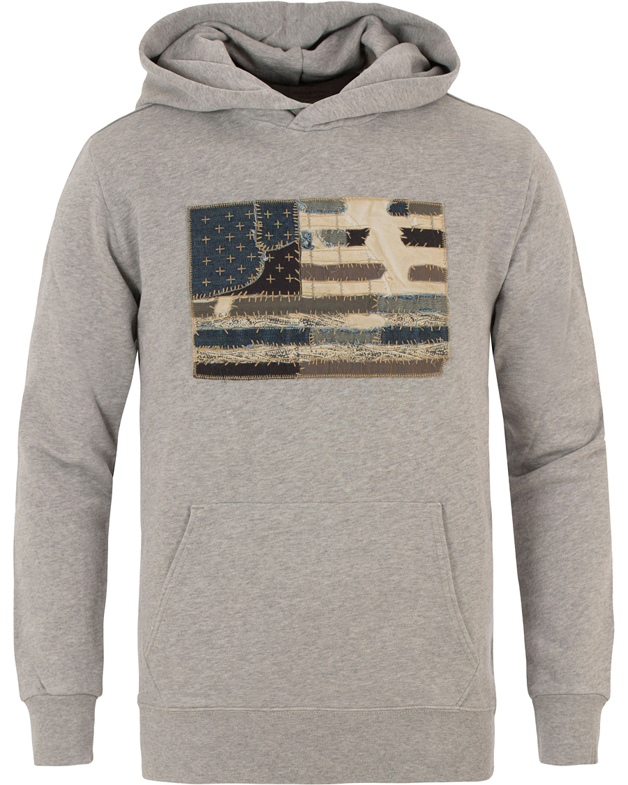 Herr | Tröjor | Denim & Supply Ralph Lauren | Popover Flag Hood Grey