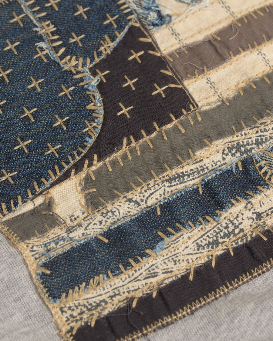 Herr | Tröjor | Denim & Supply Ralph Lauren | Popover Flag Hood Grey
