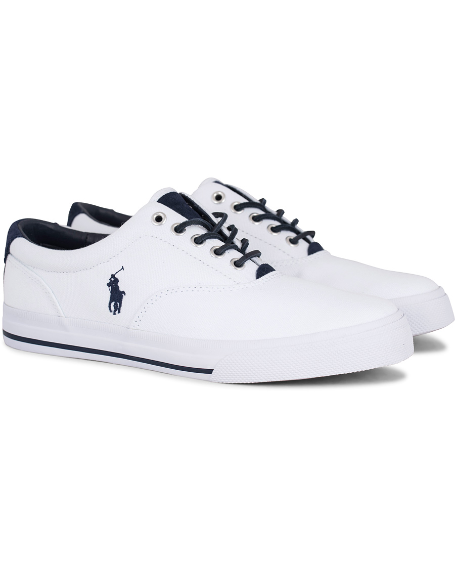 Herr | Polo Ralph Lauren Vaughn Canvas Sneaker Pure White | Polo Ralph Lauren | Vaughn Canvas Sneaker Pure White
