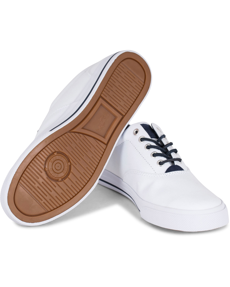 Herr | Polo Ralph Lauren Vaughn Canvas Sneaker Pure White | Polo Ralph Lauren | Vaughn Canvas Sneaker Pure White