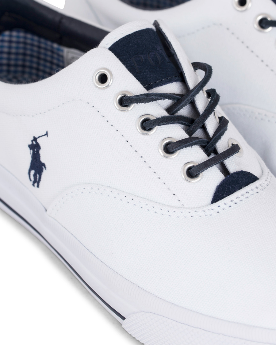 Herr | Polo Ralph Lauren Vaughn Canvas Sneaker Pure White | Polo Ralph Lauren | Vaughn Canvas Sneaker Pure White
