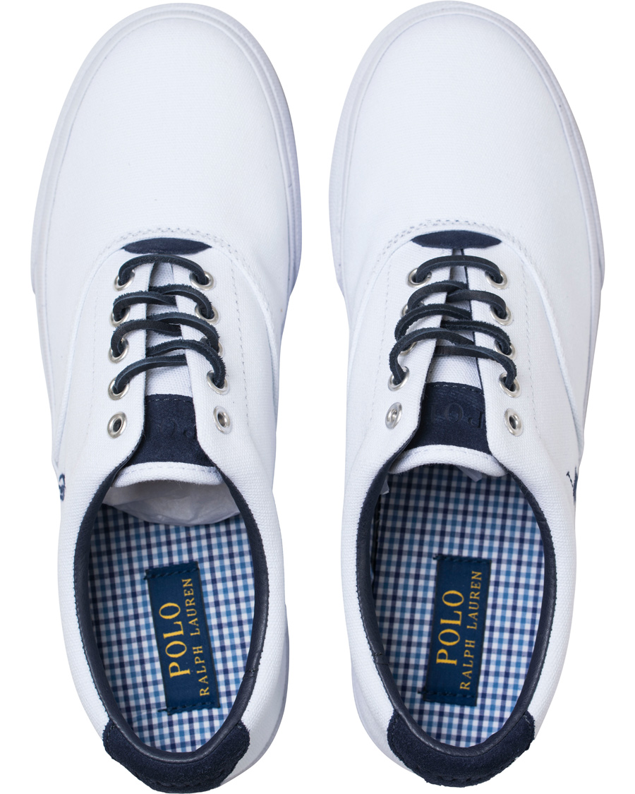 Herr | Polo Ralph Lauren Vaughn Canvas Sneaker Pure White | Polo Ralph Lauren | Vaughn Canvas Sneaker Pure White