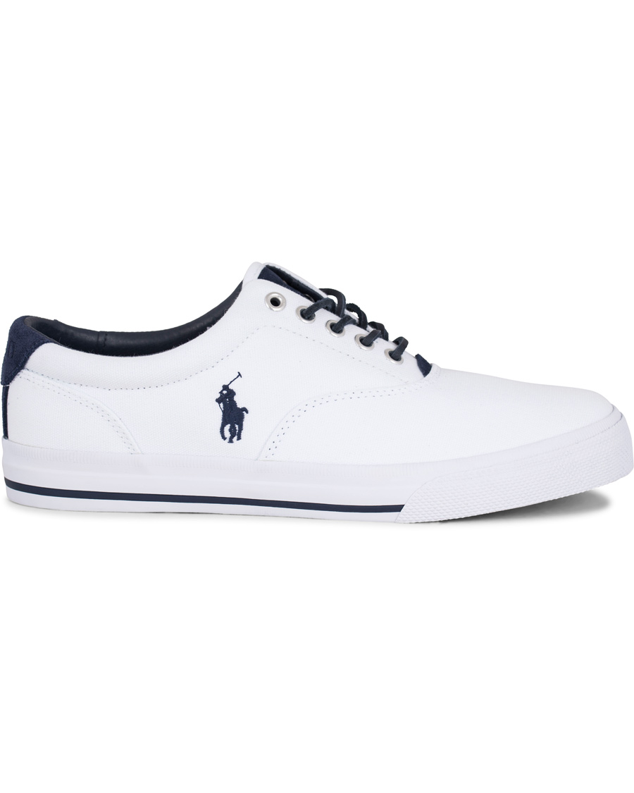 Herr | Polo Ralph Lauren Vaughn Canvas Sneaker Pure White | Polo Ralph Lauren | Vaughn Canvas Sneaker Pure White