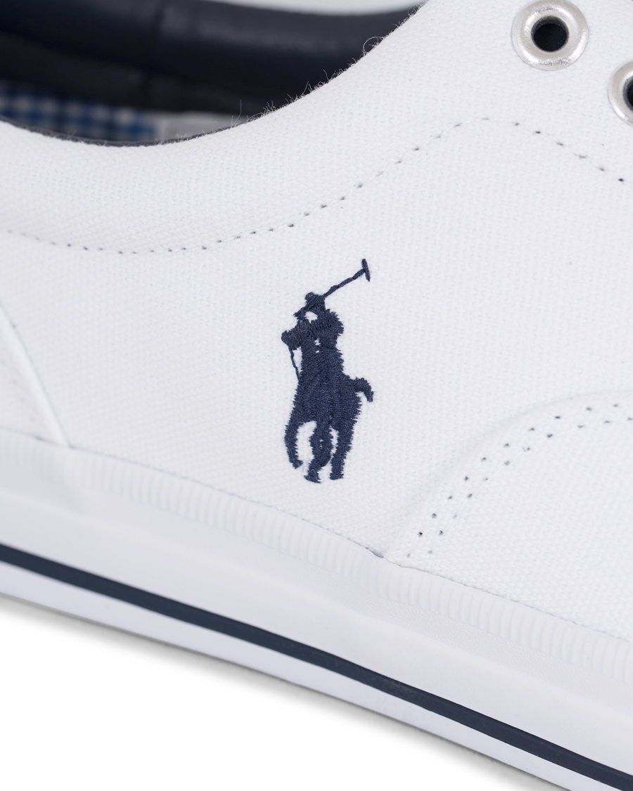 Herr | Polo Ralph Lauren Vaughn Canvas Sneaker Pure White | Polo Ralph Lauren | Vaughn Canvas Sneaker Pure White