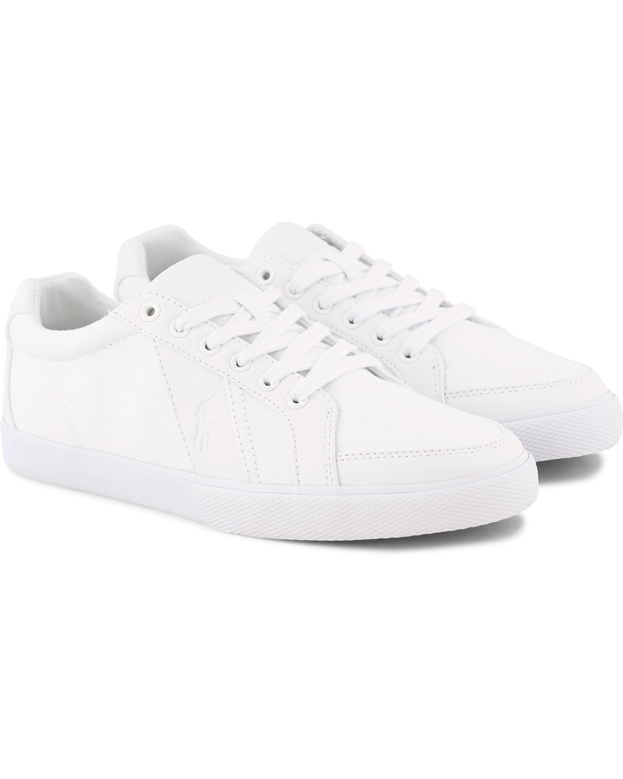 Herr | Polo Ralph Lauren Hugh Canvas Sneaker Pure White | Polo Ralph Lauren | Hugh Canvas Sneaker Pure White