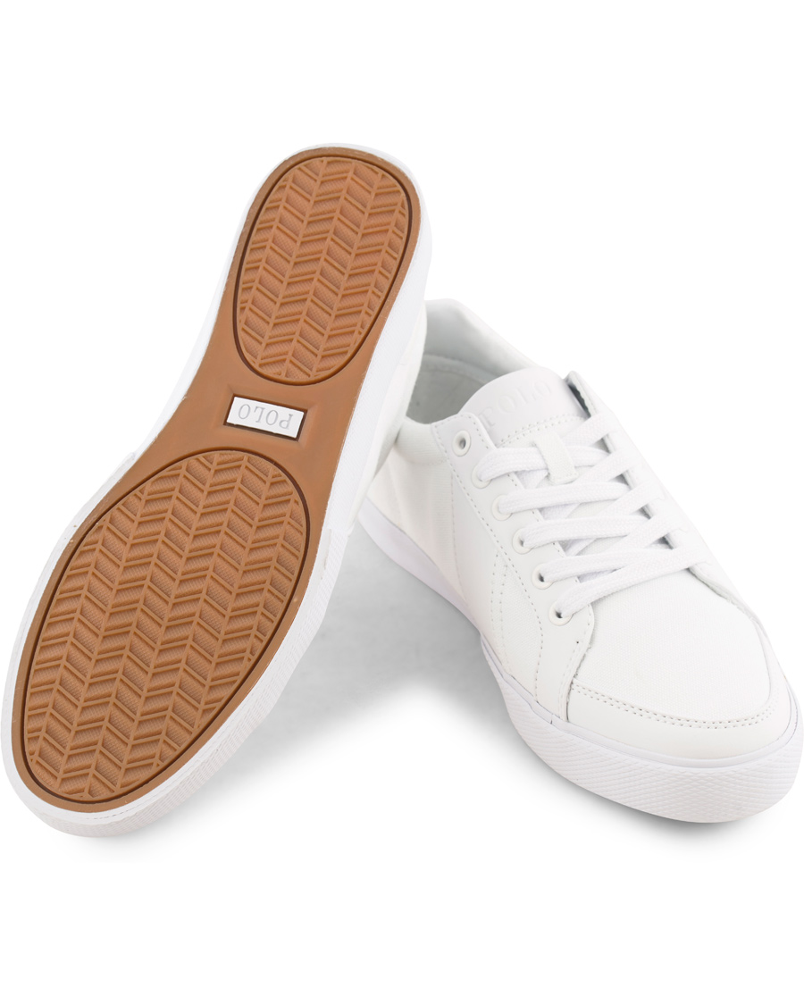 Herr | Polo Ralph Lauren Hugh Canvas Sneaker Pure White | Polo Ralph Lauren | Hugh Canvas Sneaker Pure White