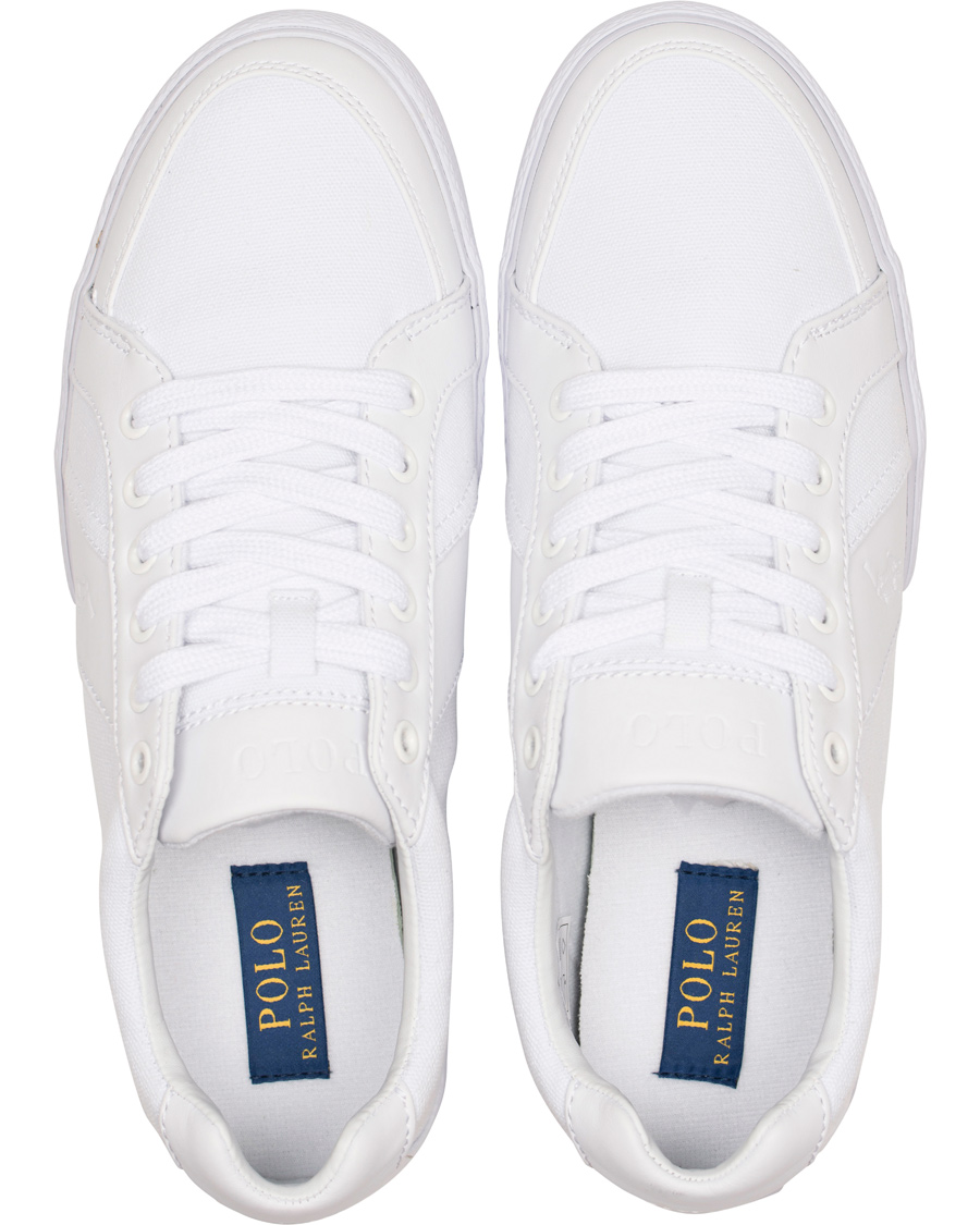 Herr | Polo Ralph Lauren Hugh Canvas Sneaker Pure White | Polo Ralph Lauren | Hugh Canvas Sneaker Pure White