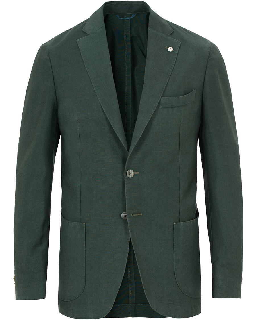 Herr | Kavajer | L.B.M. 1911 | Jack Regular Vintage Wool/Mohair Blazer Green