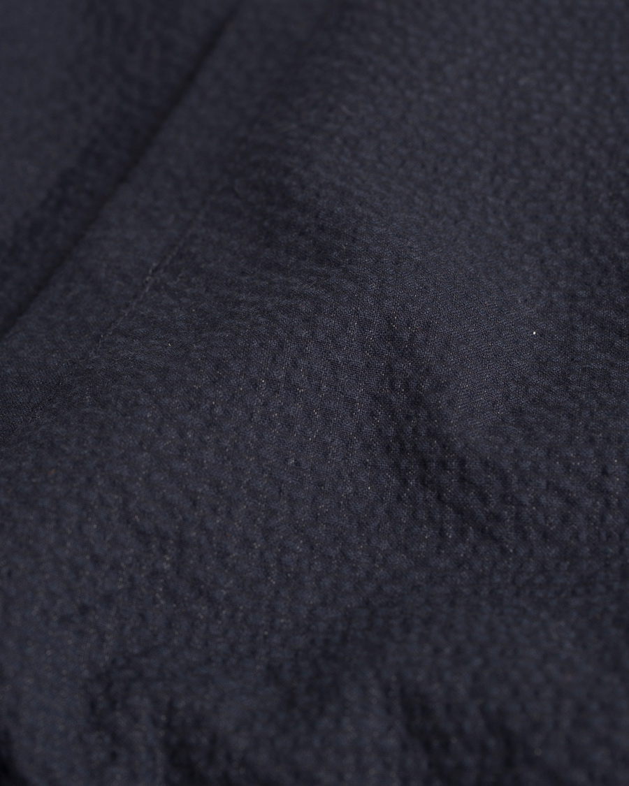 Herr | Jackor | De Bonne Facture | Jockey Plain Seersucker Jacket Navy