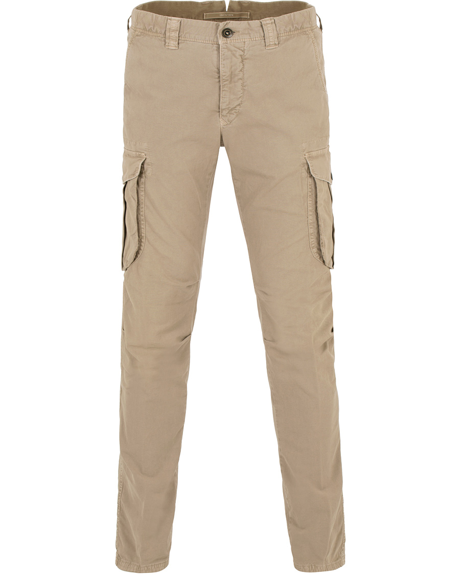 Herr | Byxor | Incotex | Slim Fit Cargo Slacks Natural