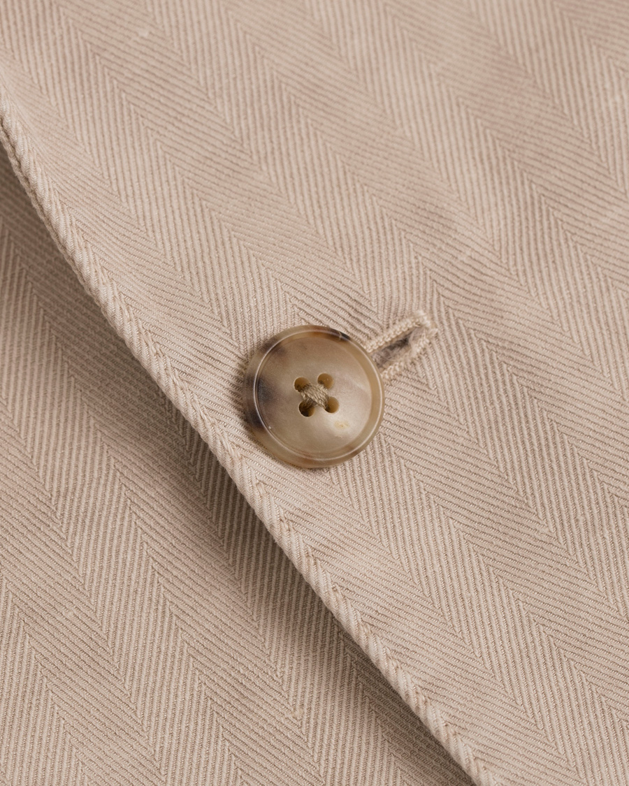 Herr | Kostymer | Boglioli | K Jacket Cotton/Linen Herringbone Suit Beige