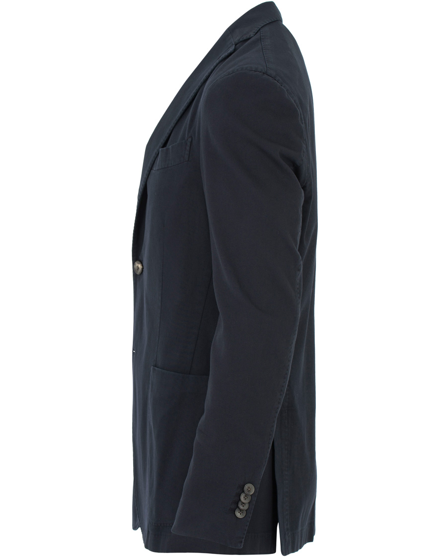 Herr | Kavajer | Boglioli | K Jacket Stretch Cotton Blazer Dark Blue