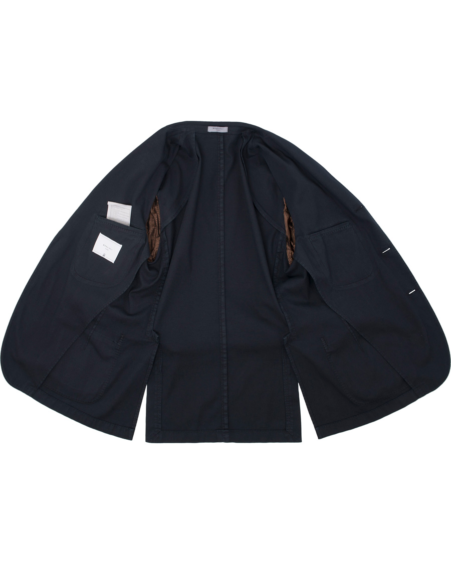 Herr | Kavajer | Boglioli | K Jacket Stretch Cotton Blazer Dark Blue