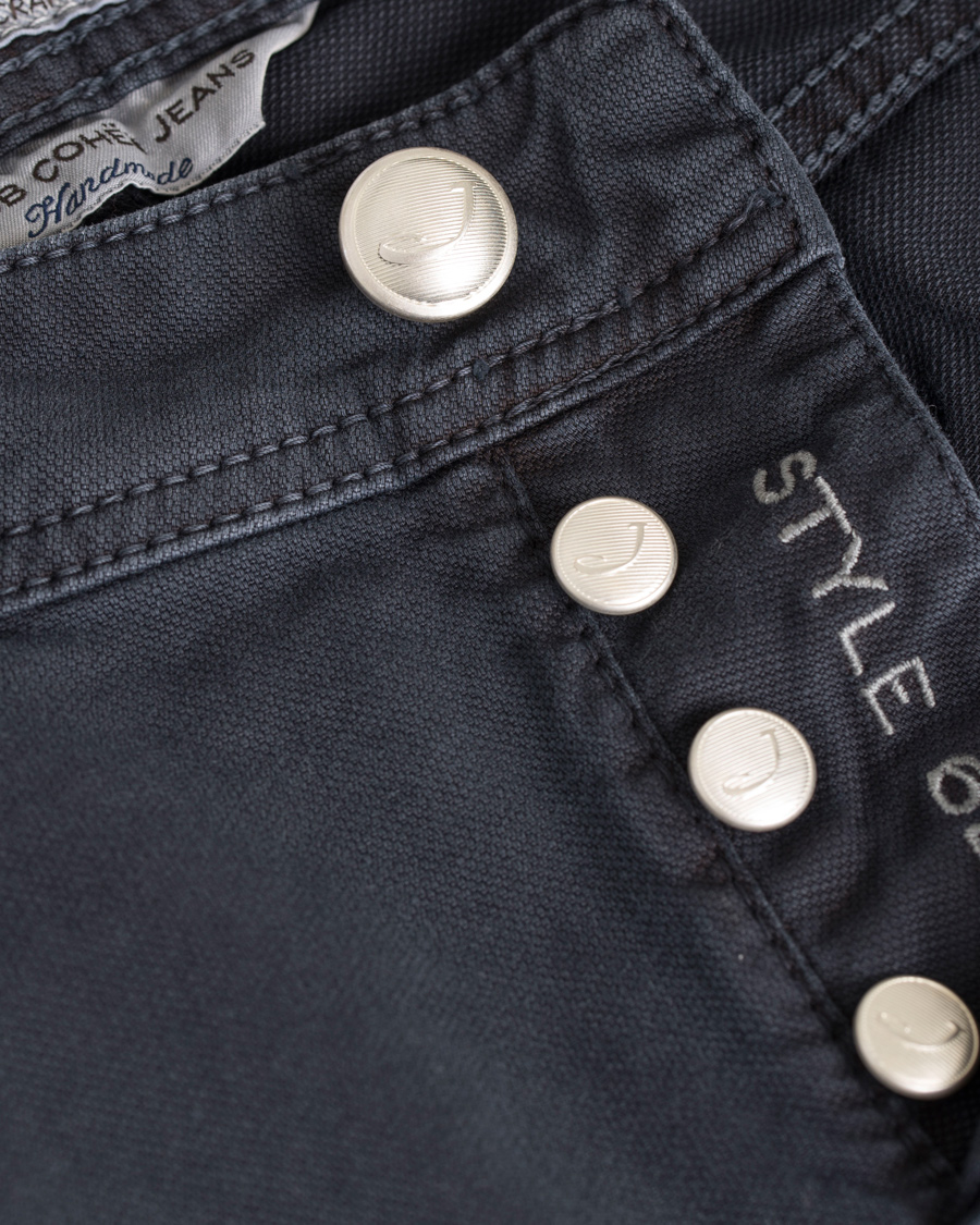 Herr | Byxor | Jacob Cohën | Jacob Cohen 622 Canvas Trousers Navy