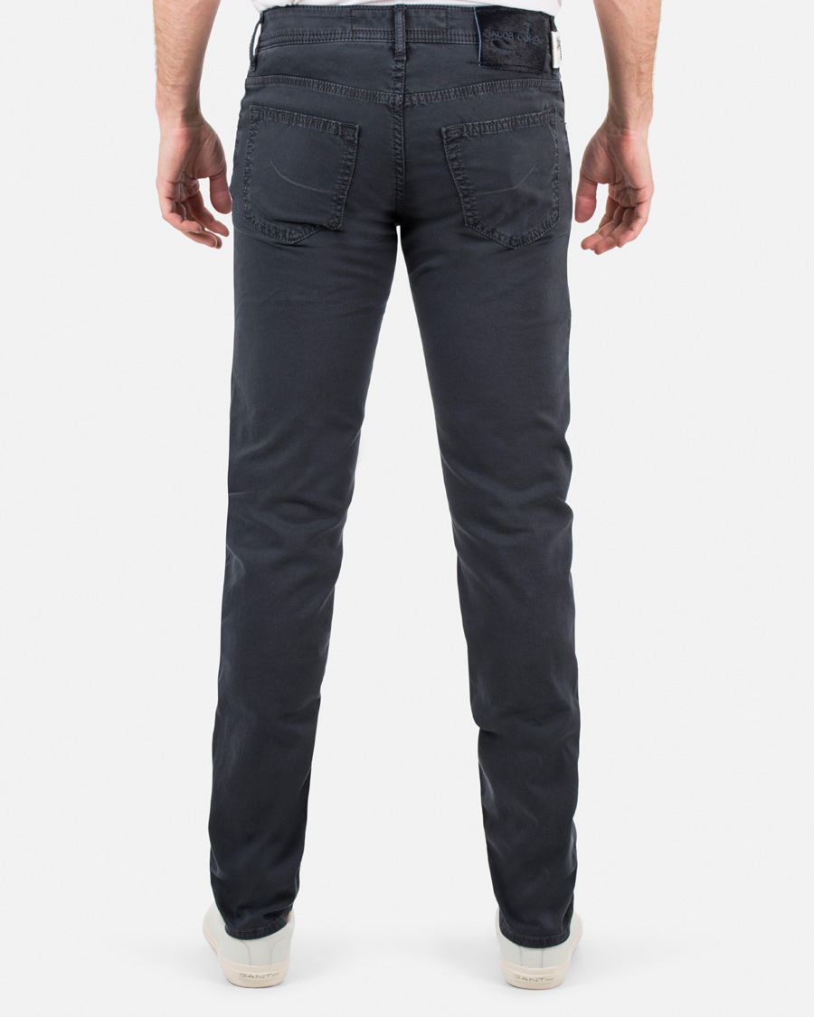 Herr | Byxor | Jacob Cohën | Jacob Cohen 622 Canvas Trousers Navy