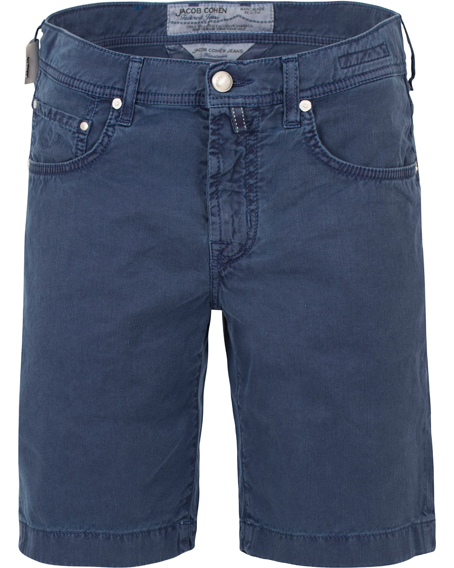 Herr | Shorts | Jacob Cohën | Jacob Cohen Linen/Cotton Shorts Blue