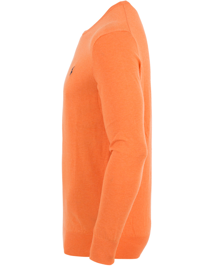 Herr | Tröjor | Polo Ralph Lauren | Slim Fit Cotton Crew Neck Pullover Beach Orange Heather