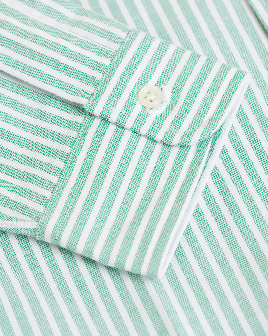Herr | Skjortor | Polo Ralph Lauren | Slim Fit Oxford Stretch Stripe Shirt Green/White