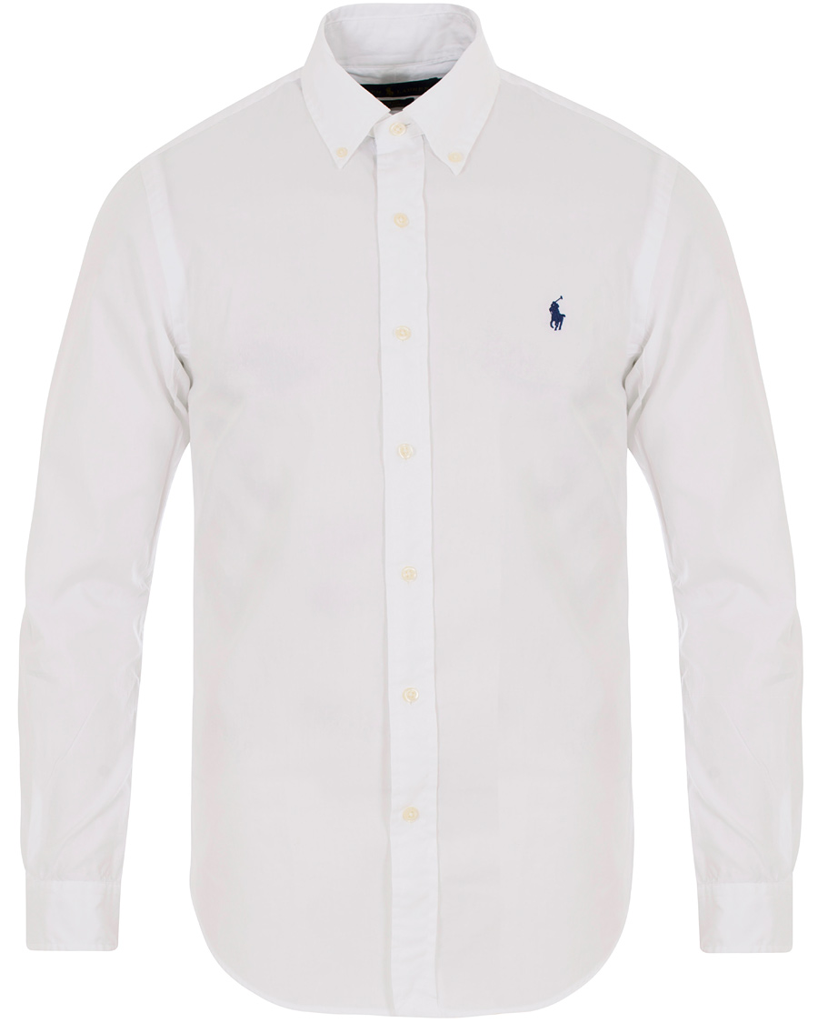 Herr | Skjortor | Polo Ralph Lauren | Slim Fit Garment Dyed Twill Shirt White