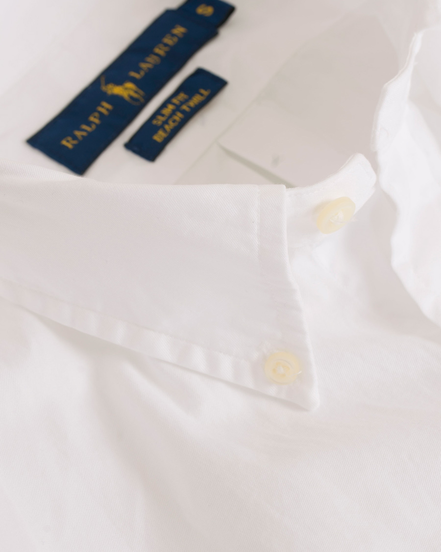 Herr | Skjortor | Polo Ralph Lauren | Slim Fit Garment Dyed Twill Shirt White