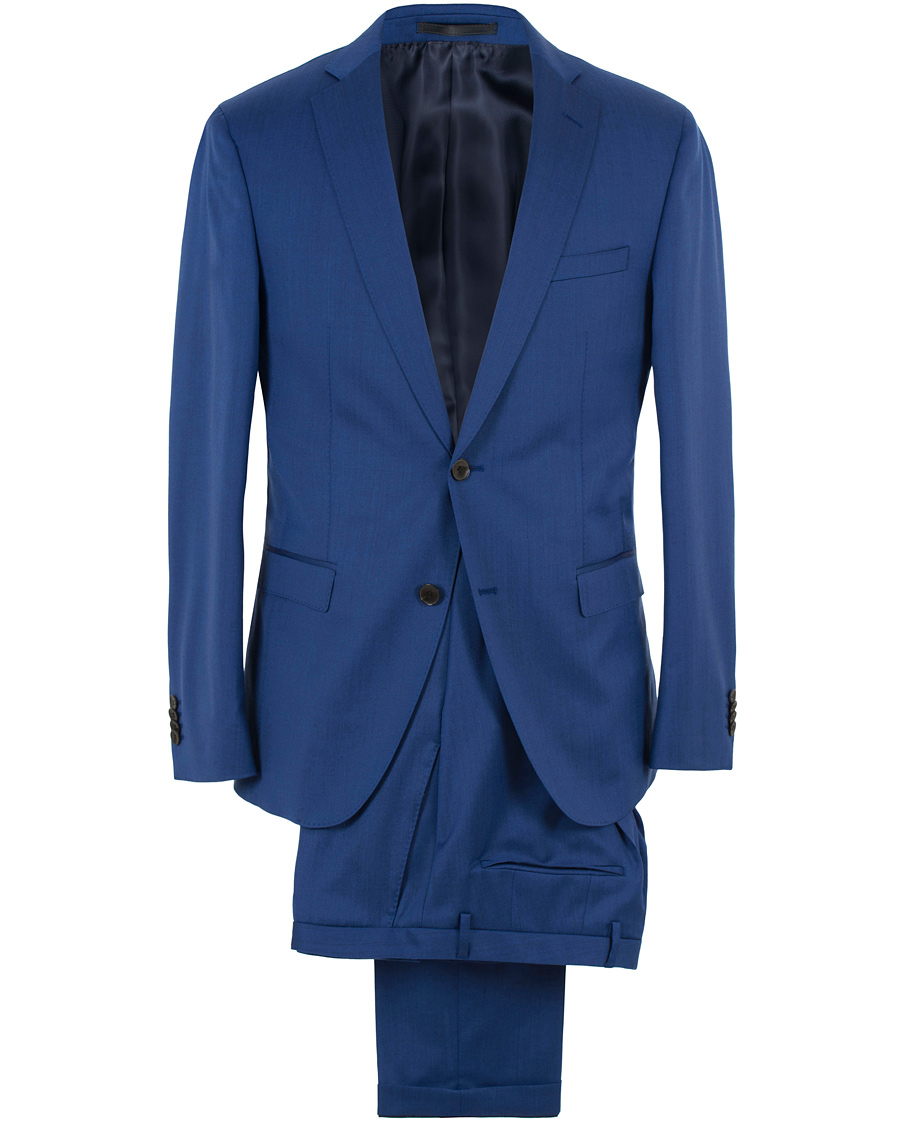 Herr | Kostymer | BOSS BLACK | BOSS Reyno/Wave Wool Suit Napoli Blue
