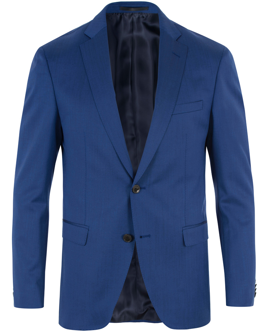 Herr | Kostymer | BOSS BLACK | BOSS Reyno/Wave Wool Suit Napoli Blue